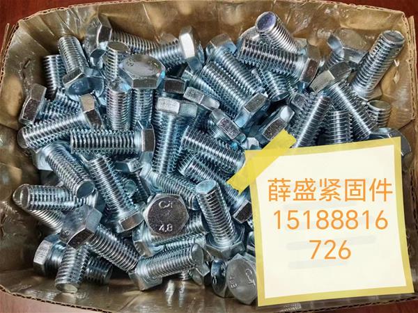 外六角螺栓 鍍鋅螺栓 高強(qiáng)螺栓 本色螺栓 彩色螺栓 藍(lán)白螺栓 各種材質(zhì)螺栓